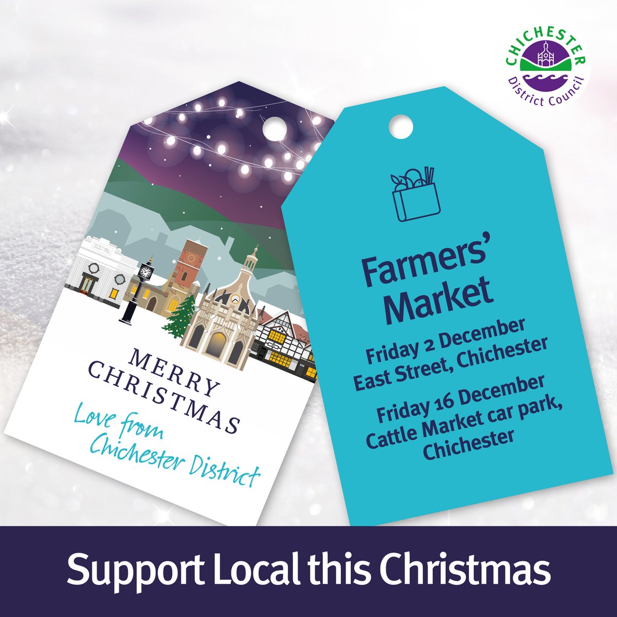 ❄️The Chichester Farmers’ Market is perfect for stocking up on goodies this winter. 

Come along tomorrow, and the final one is 16 Dec.

For more information on how to #SupportLocal visit: orlo.uk/countdowntochr…

Follow our Events and Markets page:  orlo.uk/events_and_mar…