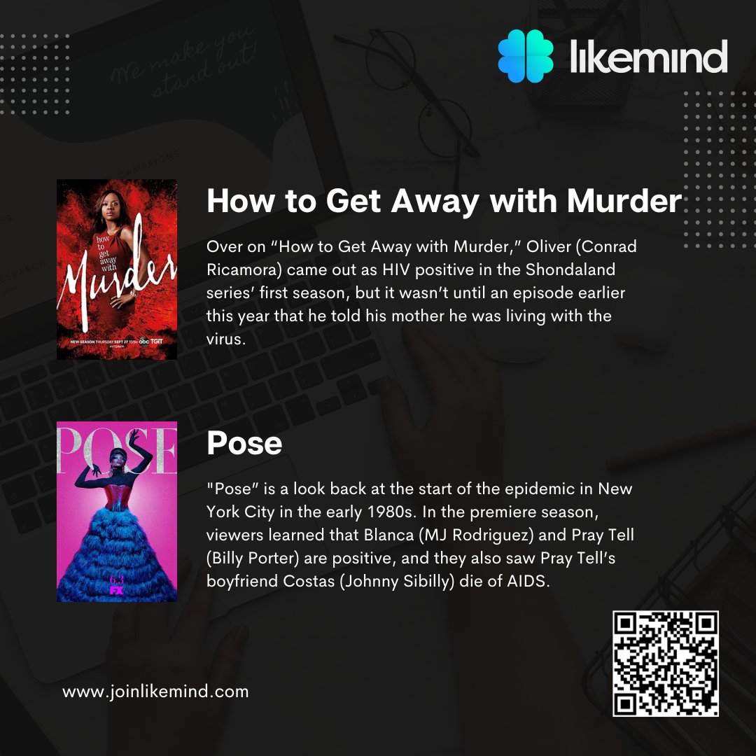 joinlikemind's tweet image. Check out our recommendations for 4must-watch shows that address the realities of people living with #HIV. 

Join LikeMind today and tell us about the shows that touched your heart and raised awareness about this pandemic. swiy.co/Likemind

#WorldAIDSDay #movies #TvShow
