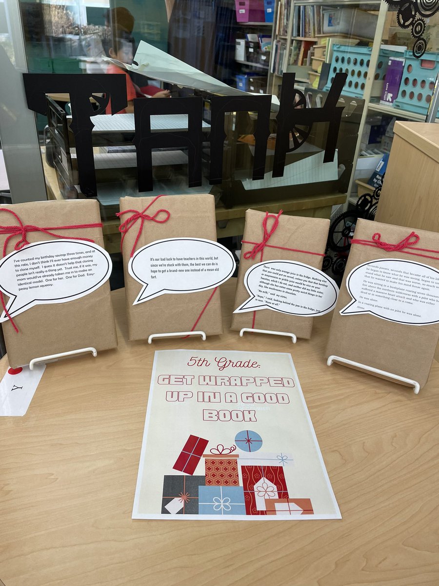 PositanoTeacher's tweet image. Thank you to Elmwood’s LC Assistant, the magnificent Mrs. Hay, for helping us promote interest in reading and a love of books with this “Get Wrapped Up in a Good Book” display. It’s a lot of work, but the kids will love it! @LangesMatt #YouBelong #PartnersInGrowth