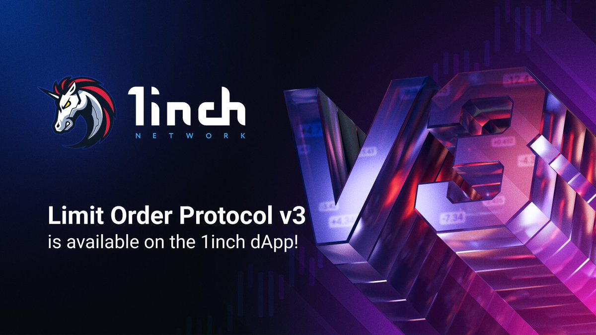 1/ 🙌 Meet the #1inchLimitOrderProtocolV3! What is so special about it? 🤔  🤓 First and foremost, it facilitates more efficient swaps and cheaper gas.  ➡️ https://t.co/8HRWlcMdCD #DeFi #crypto #1inch