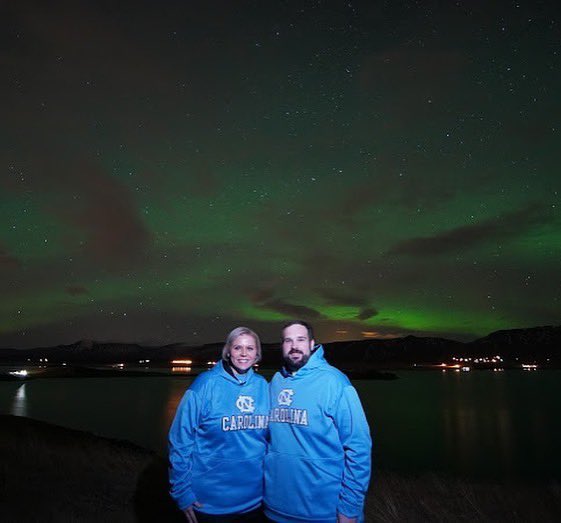 willunc2005's tweet image. Even with the Heels trying to find their game this year we always are rep our school. This was Iceland 2019. #carolinaeverywear