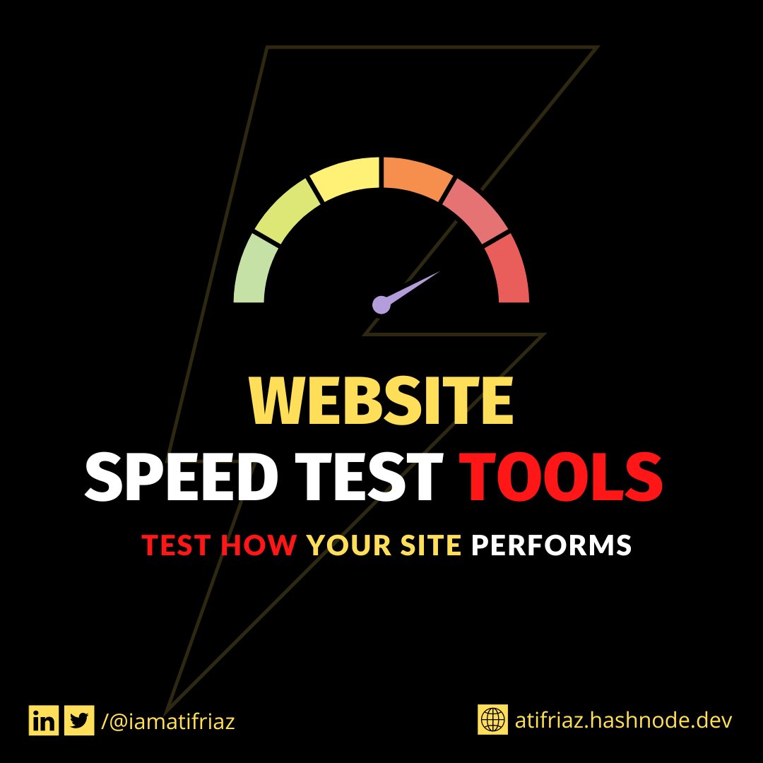 iamatifriaz's tweet image. Website Speed Test  Tools 🚀
Test how your site performs
🔹pagespeed.web .dev
🔸gtmetrix .com
🔹tools.pingdom .com
🔸webpagetest .org
🔹Crome DevTool Lighthouse 
⬇️ add more
#webdevelolment