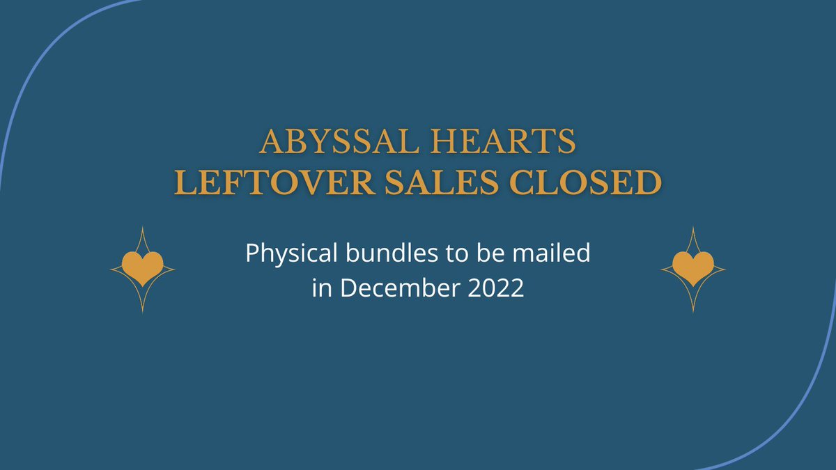 Thank you for your support! At this time, our shop is closed. We will share an update when physical bundles have been mailed out!

If you do need to change your address, or would like to confirm your address details, please send us a DM.
