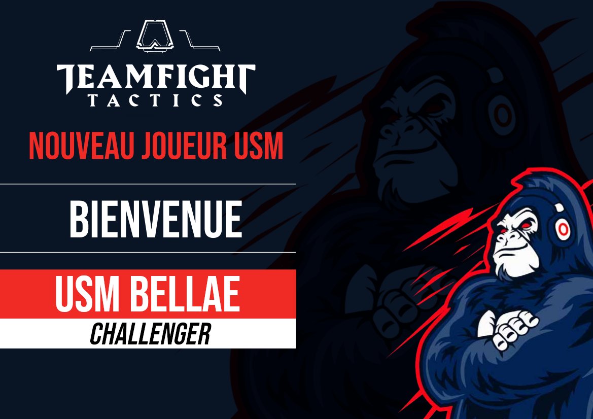Qui dit nouveau set <a href="/TFT/">Teamfight Tactics</a>, dit nouveau joueur.. 👀

Et pas n'importe lequel.. !🤯

Bienvenue chez les Monkeys <a href="/vinz_bella/">bellae</a> ! 🐒