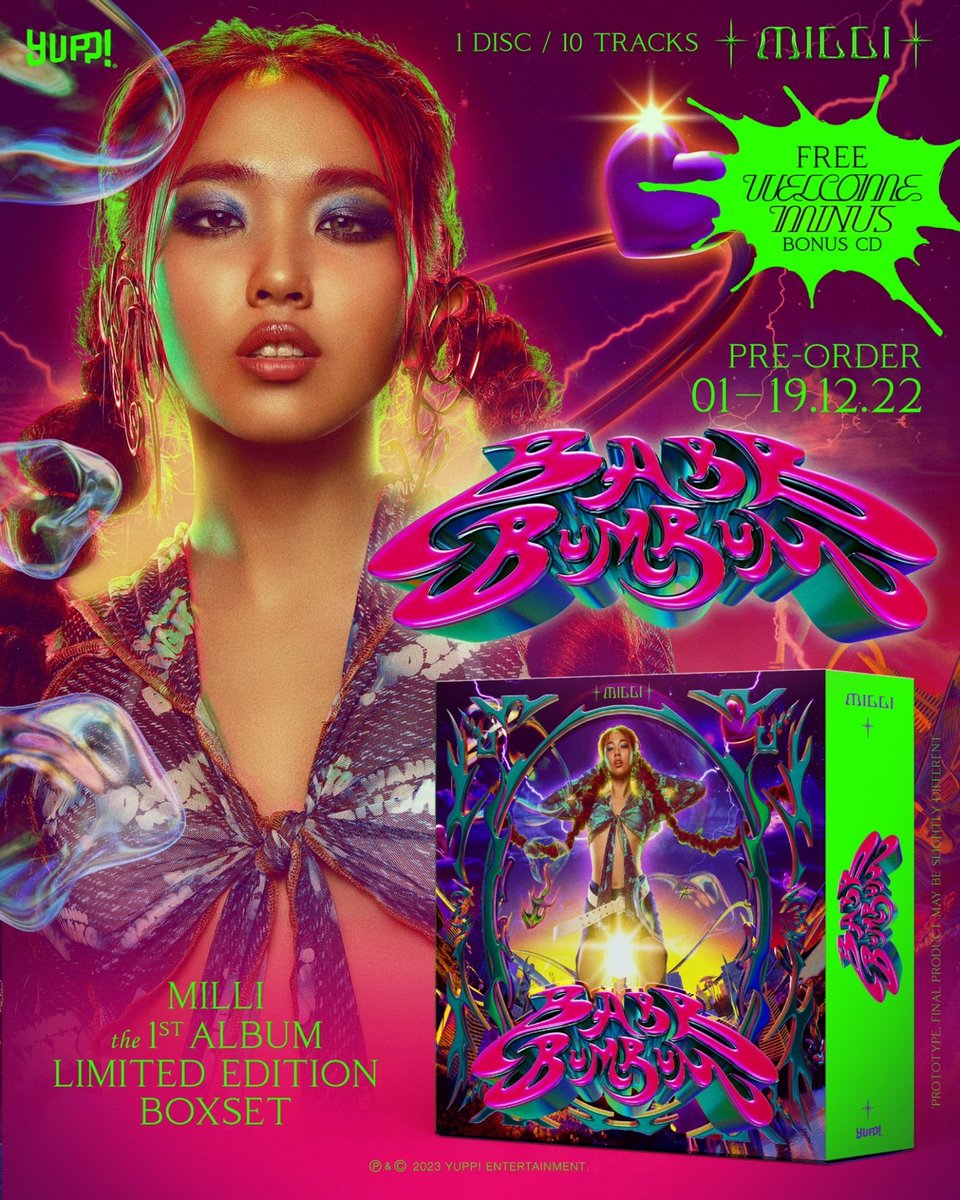 สิ้นสุดการรอคอย!!! PRE-ORDER NOW!!!
“ BABB BUM BUM “ 
MILLI THE 1st ALBUM 
LIMITED EDITION BOXSET (1 DISC / 10 TRACKS)

💘🦾 ราคา 1,190.- (ไม่รวมค่าจัดส่ง)
💘🦾 PRE-ORDER ได้ตั้งแต่วันนี้ - 19 ธันวาคม 2022
 ทาง yupp.store

<a href="/millimdk/">อำนวยจิต</a>
 
#MILLI
#แบบเบิ้มเบิ้ม 
#YUPP