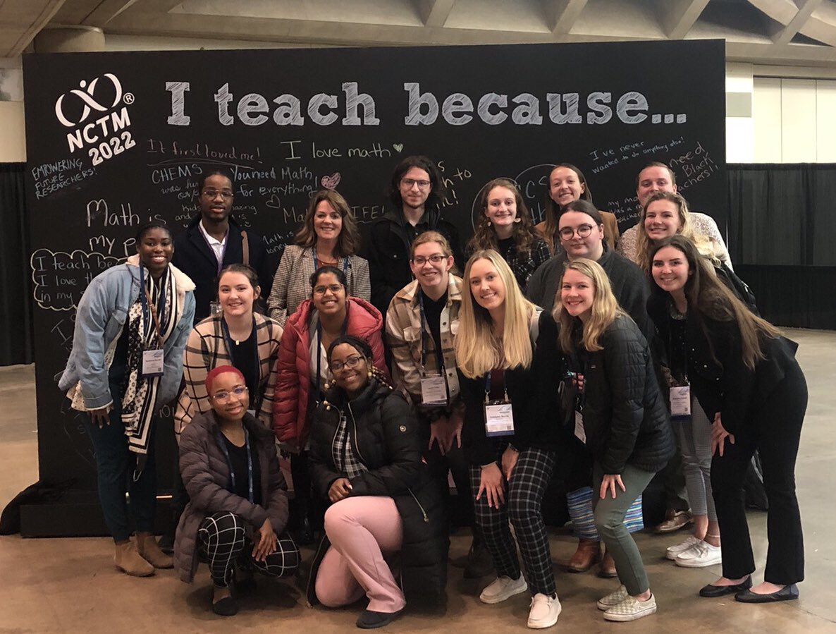 Thank you <a href="/nctm/">NCTM</a> for welcoming my <a href="/stevenson_edu/">Stevenson University School of Education</a> students with open arms! #iteachmath