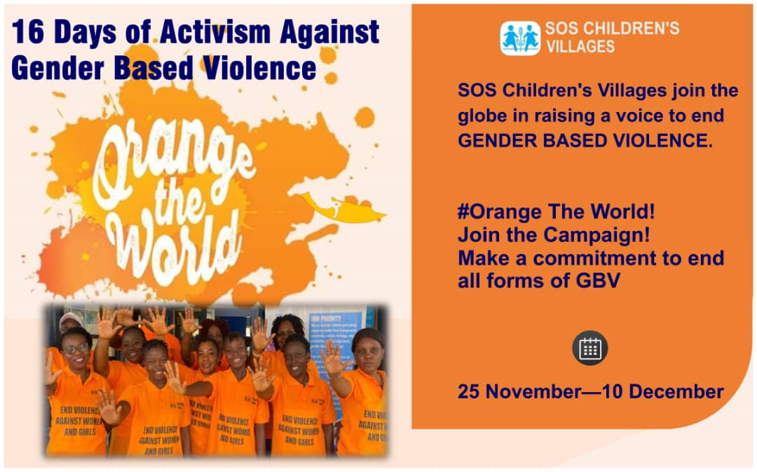 SosLeone's tweet photo. @SosLeone joins the globe in raising a voice to end Gender Based Violence against Women and Girls. The campaign commenced with a launch both at  @soscvWCNA and locally at @SosLeone.Country Director @SophieNdong called for commitment among  staff to end this dehumanizing practice. https://t.co/fCMRP6Shgu