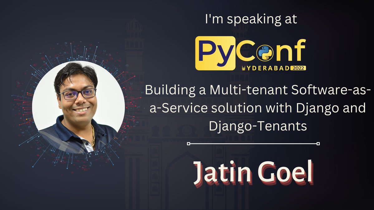 _JatinGoel's tweet photo. I'm speaking at @pyconfhyd. Looking forward to meet all #Pythonistas pretty soon. Apart from the talk you'll find me mostly in the hallways. Come say Hi !!
Thank you @hydPython for organising the event and the opportunity.
#python #django #saas #PyconfHyd2022 #speaker https://t.co/coGnY6k6EF