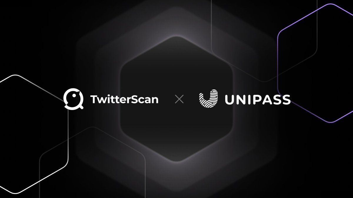 UniPassWallet's tweet image. 🥳 #UniPass is thrilled to announce partnership with @MetascanPro

🥽 TwitterScan is where you get all your alpha in the NFT world.

🆔 Get your first .NFT DID with the security and ease of UniPass Wallet!

#SmartContractWallet #twitterscan #NNS