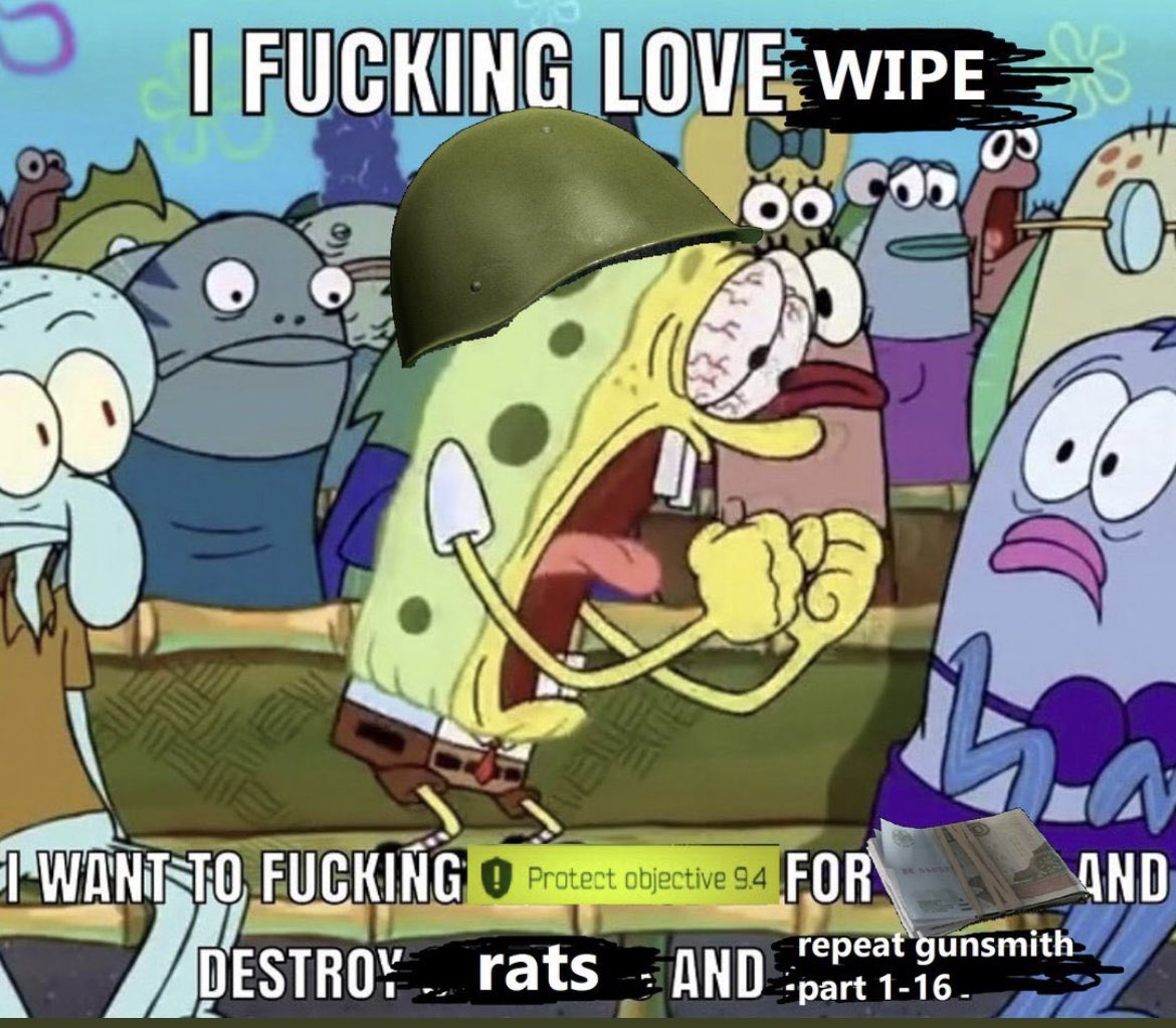 ThePoundCakes's tweet photo. Who’s ready for Tarkov wipe #tarkov #Prewipe #RT #lol https://t.co/KhZE7gE8pY