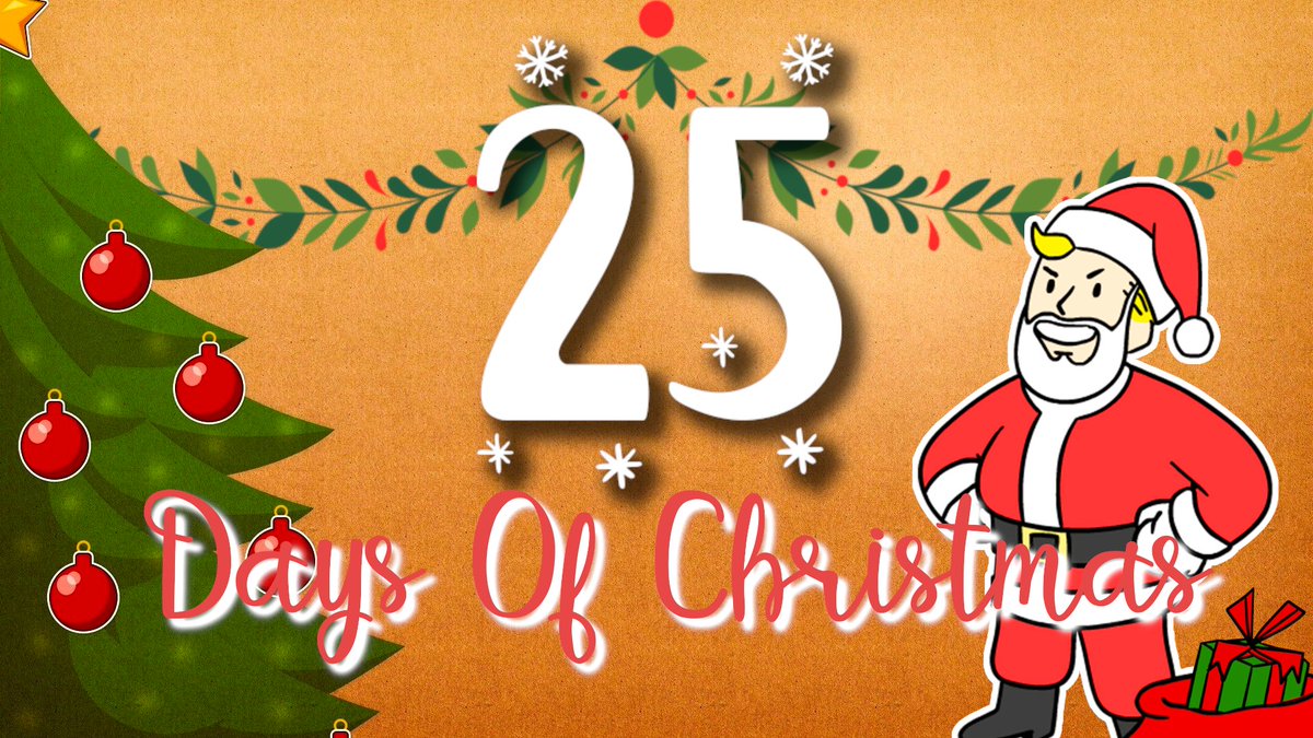 CaptnBeardy's tweet photo. Are you ready for the 25 days of Beardy's Fallout Christmas?! 

A new #Fallout76 video EACH DAY, all Christmas themed to keep you all merry through the build up to crimbo!

Hope you all enjoy the builds and other fun videos i've got lined up for you :D https://t.co/g9F2qHmcFJ