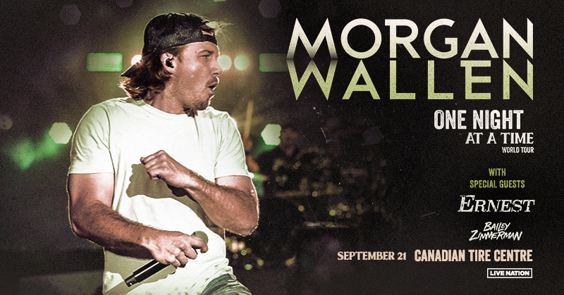 CdnTireCtr's tweet photo. CONCERT ANNOUNCEMENT: @MorganWallen brings the One Night at a Time World Tour to @CdnTireCtr on Thursday, Sept. 21!

Tickets are available on Friday, Dec. 9, at 10 a.m. https://t.co/kdS1vWHgaG