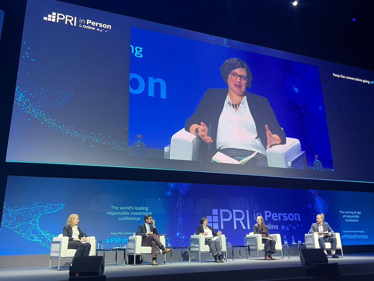 SDGBenchmarks's tweet photo. Our Investor Engagement Lead @NikkiGwilliam is speaking at #PRIinPerson on advancing investor action on human rights &amp; social issues:

🗣️"We don't need to wait for perfect data, but rather use the frameworks we already have at hand to address human rights risks &amp; impacts" https://t.co/gu5AwQ1EnX