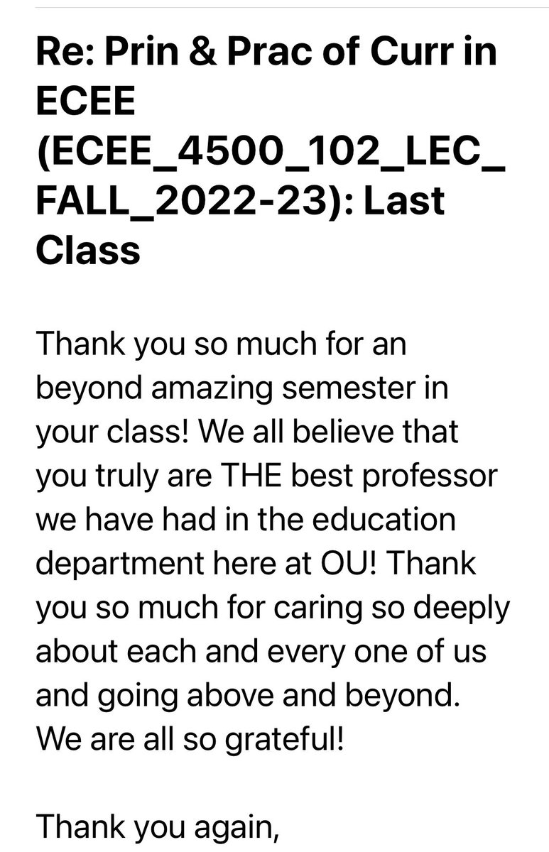 MarciShepard's tweet photo. Never underestimate random notes of kindness. My HOPE was to serve well, give @OHIOPattonCOE students all they (& their future students) are deserving of, & live out my purpose. Yet I feel like I was the one blessed. I’m so #PattonProud of these educators who #MakeRespectVisible. https://t.co/DFyJE8P7Ot