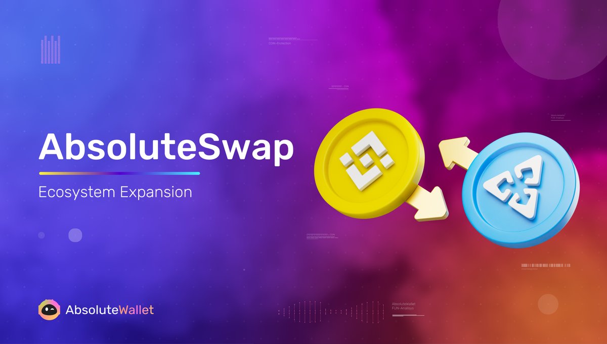 AbsoluteWallet, AbsoluteBridge and now AbsoluteSwap!

The Absolute ecosystem keeps expanding to bring the absolute best to the #cryptocommunity!

#AbsoluteSwap allows for trading any assets on #CallistoNetwork and more blockchains will be added soon!

➡️absolutewallet.com/dashboard/swap