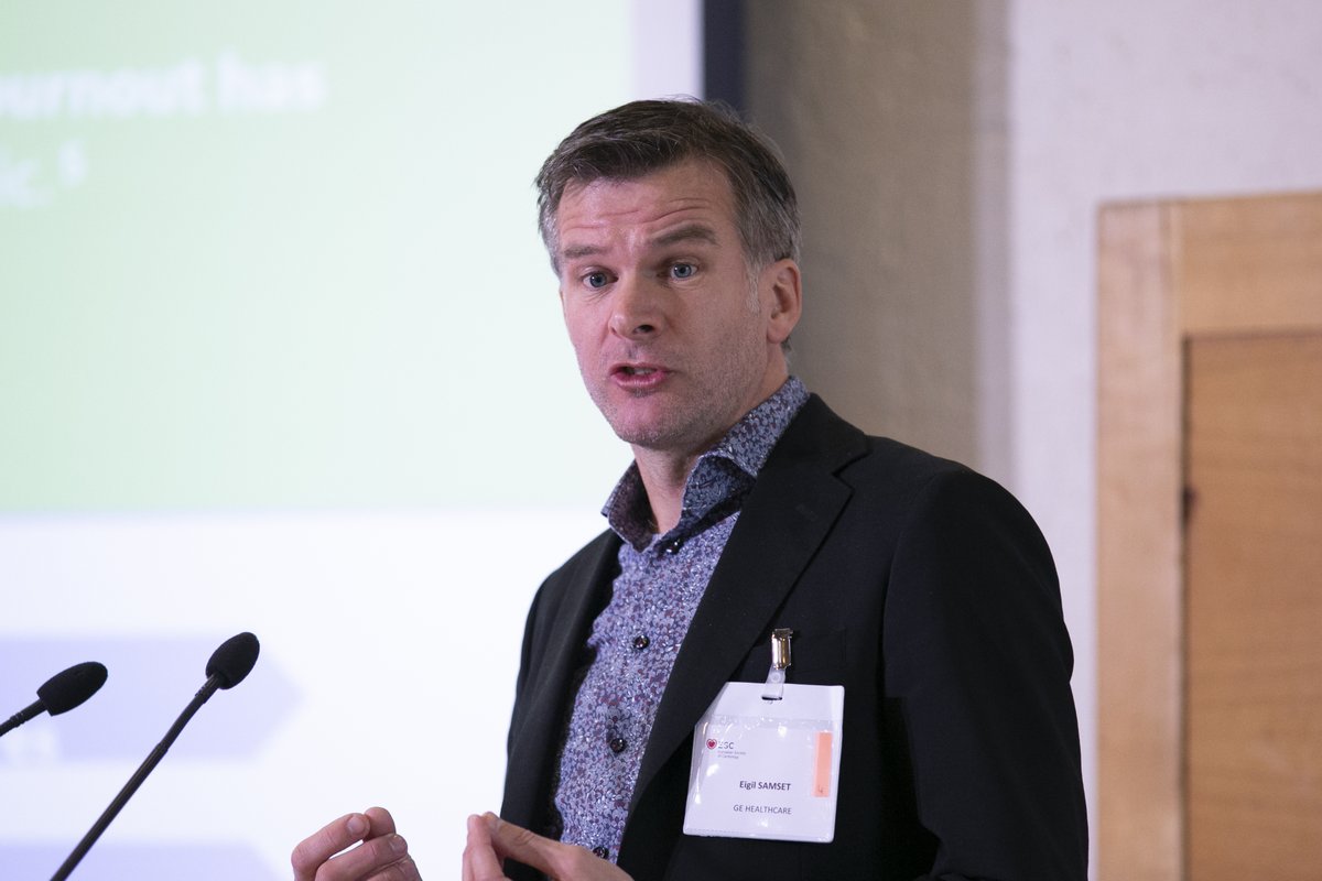 escardio's tweet photo. 'The regulatory framework is very robust for algorithms, but it’s a moving landscape. @escardio Cardiovascular Round Table is a unique group of experts that can help in the standardisation of how #AI is used &amp; how it evolves.' @eigilsa

#ArtificialIntelligence #DeviceInnovation https://t.co/A0oToI7FCd