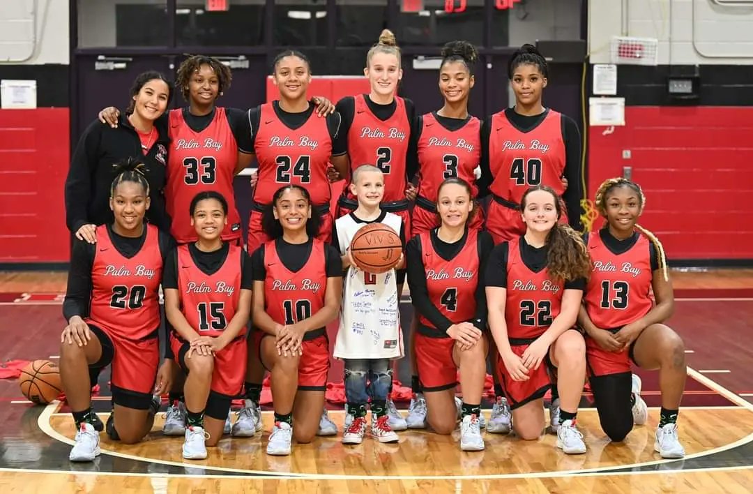 Palm Bay Girls Basketball making a huge impact on a special young girl fighting for her life! Vivian Sleeth is not alone in her battle against DIPG. Great job <a href="/PalmBayGBB/">PalmBayHS-GBB_LegacyArchive</a>