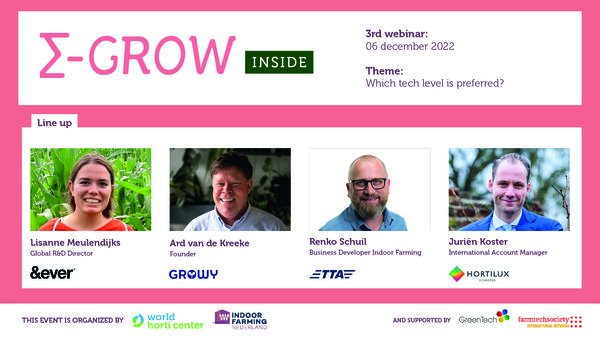 FarmTechSociety (@societyfarm) on Twitter photo On Tuesday December 6 <a href="/WorldHortiCentr/">World Horti Center</a> is organizing the third ∑-Grow Inside Seminar. Subject: ‘Which tech level is preferred?’ This one is not to be missed!
More info: worldhorticenter.nl/en/news/third-… On Tuesday December 6 <a href="/WorldHortiCentr/">World Horti Center</a> is organizing the third ∑-Grow Inside Seminar. Subject: ‘Which tech level is preferred?’ This one is not to be missed!
More info: worldhorticenter.nl/en/news/third-…