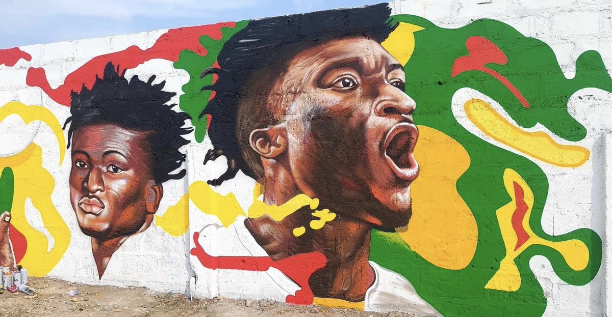 🌟 𝗠𝗢𝗛𝗔𝗠𝗠𝗘𝗗 𝗞𝗨𝗗𝗨𝗦 🌟 

• Our 𝑺𝒕𝒂𝒓𝒃𝒐𝒚 has been honoured with a beautiful mural on the streets of Nima, a suburb of Accra.

The #KudusDream Lives On ! 🙇🏾‍♂️

🎨 <a href="/mohawudu/">mohawudu</a> 

<a href="/KudusMohammedGH/">Mo Kuku</a> | #PrideOfNima