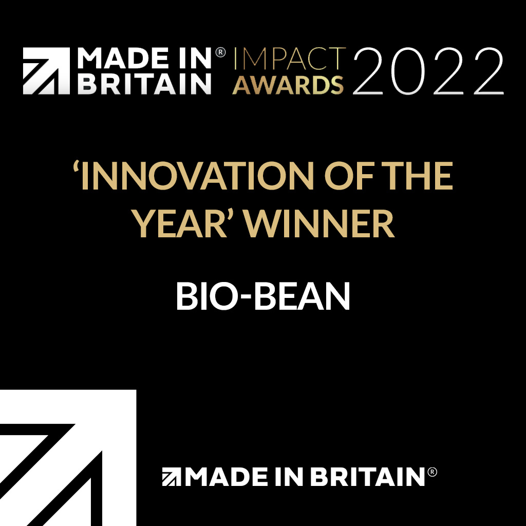 MadeinBritainGB's tweet photo. And the award goes to…..

Congratulations to @biobean who has won the ‘Innovation of the Year’ Award at the #MadeinBritain Impact Awards 2022.

Bio-bean stood out for extending the use of their products and helping other businesses address the negative impact of their products. https://t.co/AAyWeI0zkF