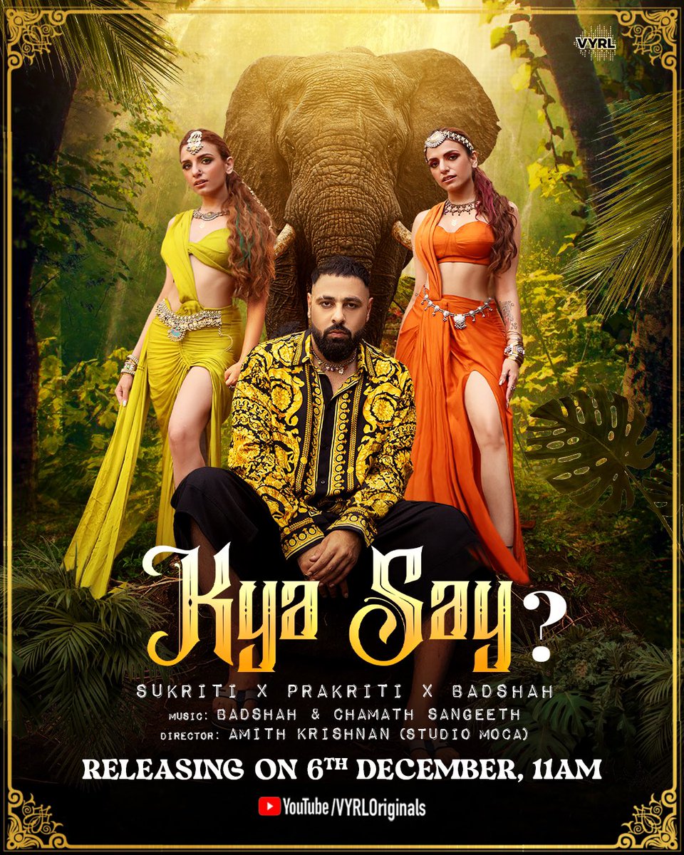 KYA SAY? 🔥

<a href="/Its_Badshah/">BADSHAH</a> <a href="/Sukritikakar/">Sukriti Kakar</a> <a href="/VYRLOriginals/">VYRL Originals</a>