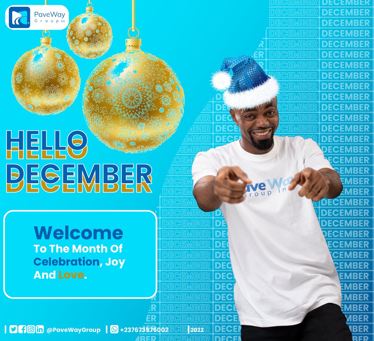 Mbengchan's tweet photo. Happy Month Of December. It's not late to begin or conclude. See you on the other side as the calendar 📆 flips to a new year ✌️✌️✌️

Follow @PavewayGroup for all information in tech. Trainings, meetups, conferences, hackathon etc

#ManOnAMission https://t.co/xYjRjY3p54
