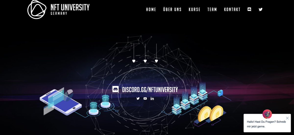 Manuel_Kreutz's tweet photo. NFT university brings web3 to individuals and enterprises. 

With profound and comprehensive courses they offer step by step start into the space. 

The divers experience of the team is tremendous:
#discord 
#mobile 
#gaming
#trendscouting
#community 

@_hopppiii and @n0zedive https://t.co/JUw2jBdXoK