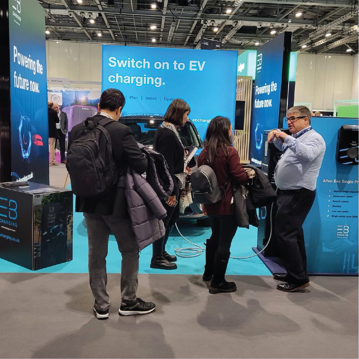 blinkchargingUK's tweet photo. Only a couple of hours at the @londonevshow. Come along to stand #Es22 and talk with the @ebcharging team about the innovative #EVChargingSolutions on offer to the community. We are here  #SupportingBusinessChange. #Innovation #Electrification https://t.co/81vsGZzLOU