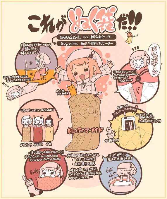 12月に入り寒さも本格的になる季節になってまいりした 早めの防寒対策にぜひ「ぬく袋」を!節電にも最適 