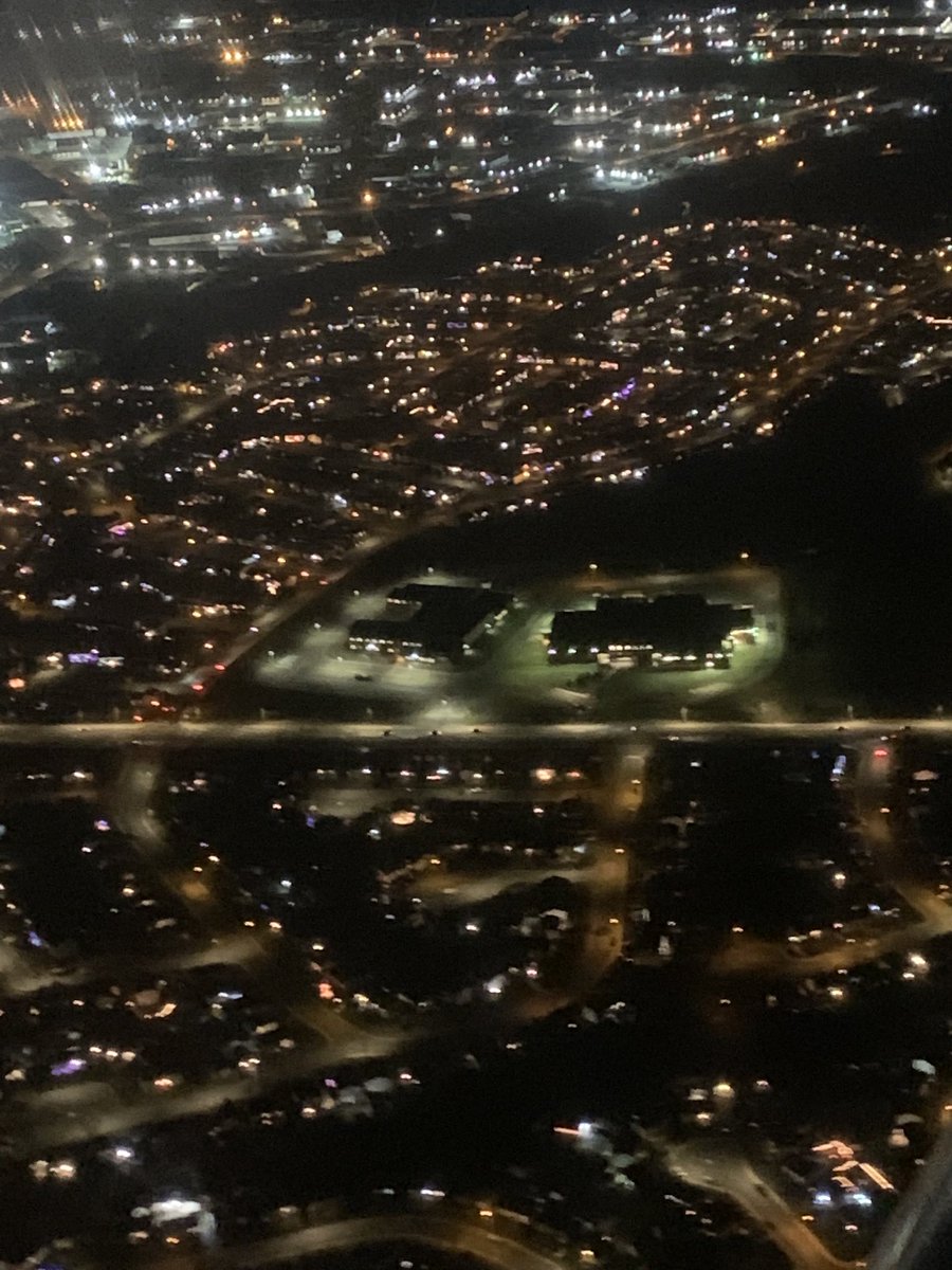 MPI from the sky! ⁦@HealeyDella⁩ -wish you could have joined us! #nightflying #hubbypilot #amazingviews ⁦@mpipanthers⁩
