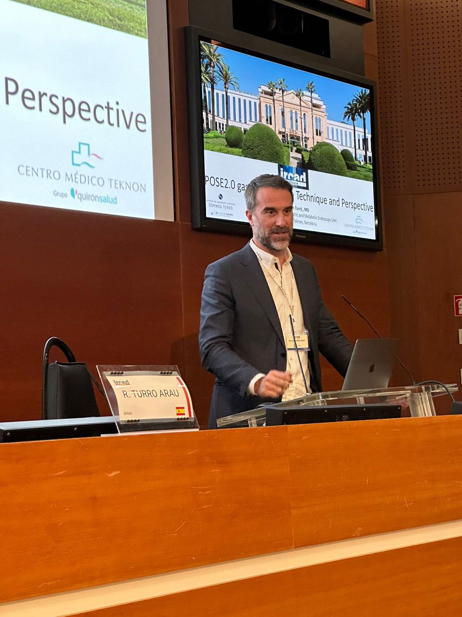 RomanTurro's tweet photo. Presenting our #pose2 data at @IrcadFrance . Has been a pleasure and an honor to be part of the course. @TerapiasObesid @Clinica_Teknon @SEEDendoscopia #gettemo #bariatricendoscopy @USGIMedical https://t.co/5JWWdCGn0u