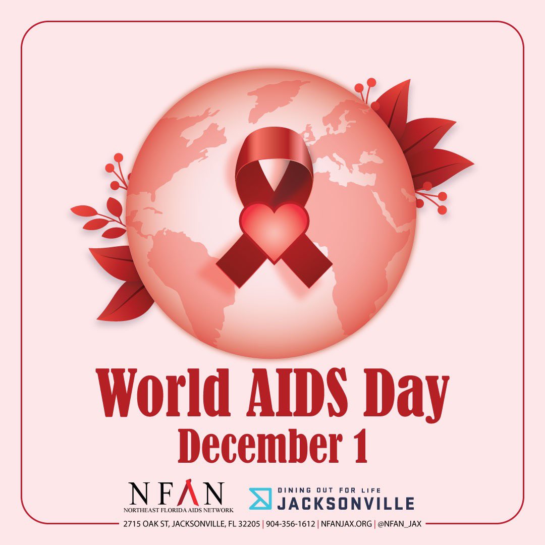 DOFLJax's tweet photo. Today is #WorldAIDSDay, a day to unite with others worldwide to prevent HIV, support people with HIV, and remember those who have lost their lives to an HIV-related illness. ##StopHIVTogether #WAD2022 #endthestigma #nfan_jax #DOFLJax https://t.co/3LBQbTmwfL