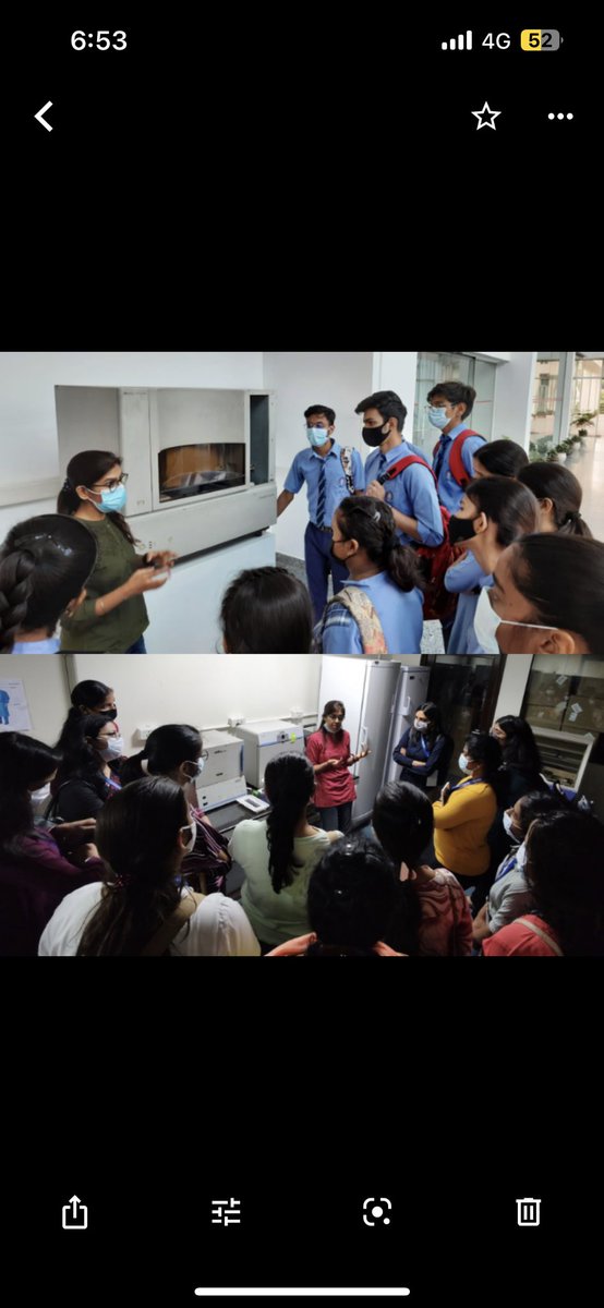 Arushi_Batra28's tweet photo. Today when one student asked me, JEE/NEET nahi krna Ma’am, can you please tell me how can I become a scientist, I realised that education outreach can indeed inspire the next generation of scientists.

There’s joy in talking and exploring DNA &amp; Genomics with kids! 😁@IGIBSocial https://t.co/cmKoae8UVJ