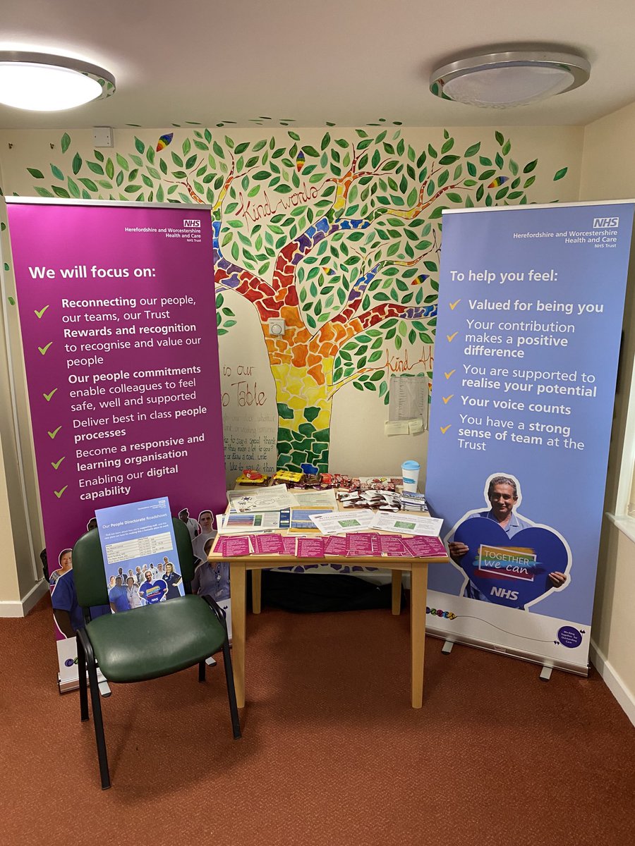 People Directorate roadshow here at WCIPU today ⁦<a href="/WHCT_WCIPU/">Worcs Inpatient Unit</a>⁩  - come and see me - here til 16:30. We even have biscuits!