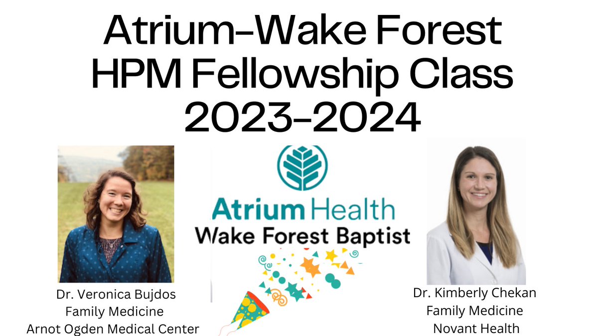 So excited to welcome the #HPMClassOf2023 …Welcome to Atrium-Wake Forest Palliative Care! We could not be happier to get to work with this wonderful group of amazing future #hapc leaders!  ❤️ <a href="/WakePallCare/">Wake Forest HPM Fellowship</a>