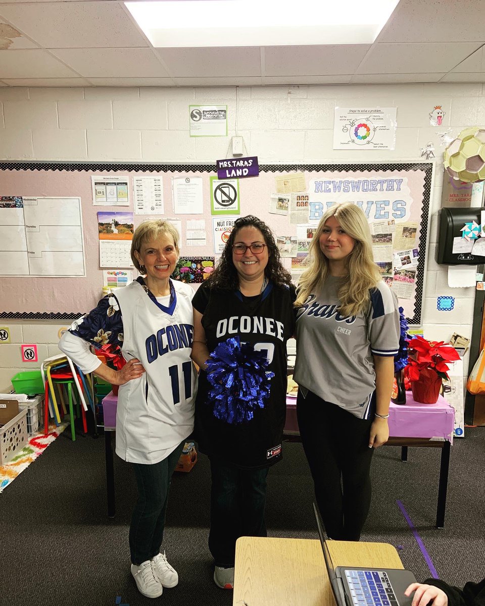 Awesome way to start the day - Allowing our student athletes to recognize an impact teacher!  Bailey Cunningham, 8th grade cheer, selected Mrs. Taras!  Traynor Mooney, 8th grade BBall, selected Mrs. Dunagan!  Proud of our kids and our staff!  CONNECT.  SERVE.  IMPACT.  #WinTheDay