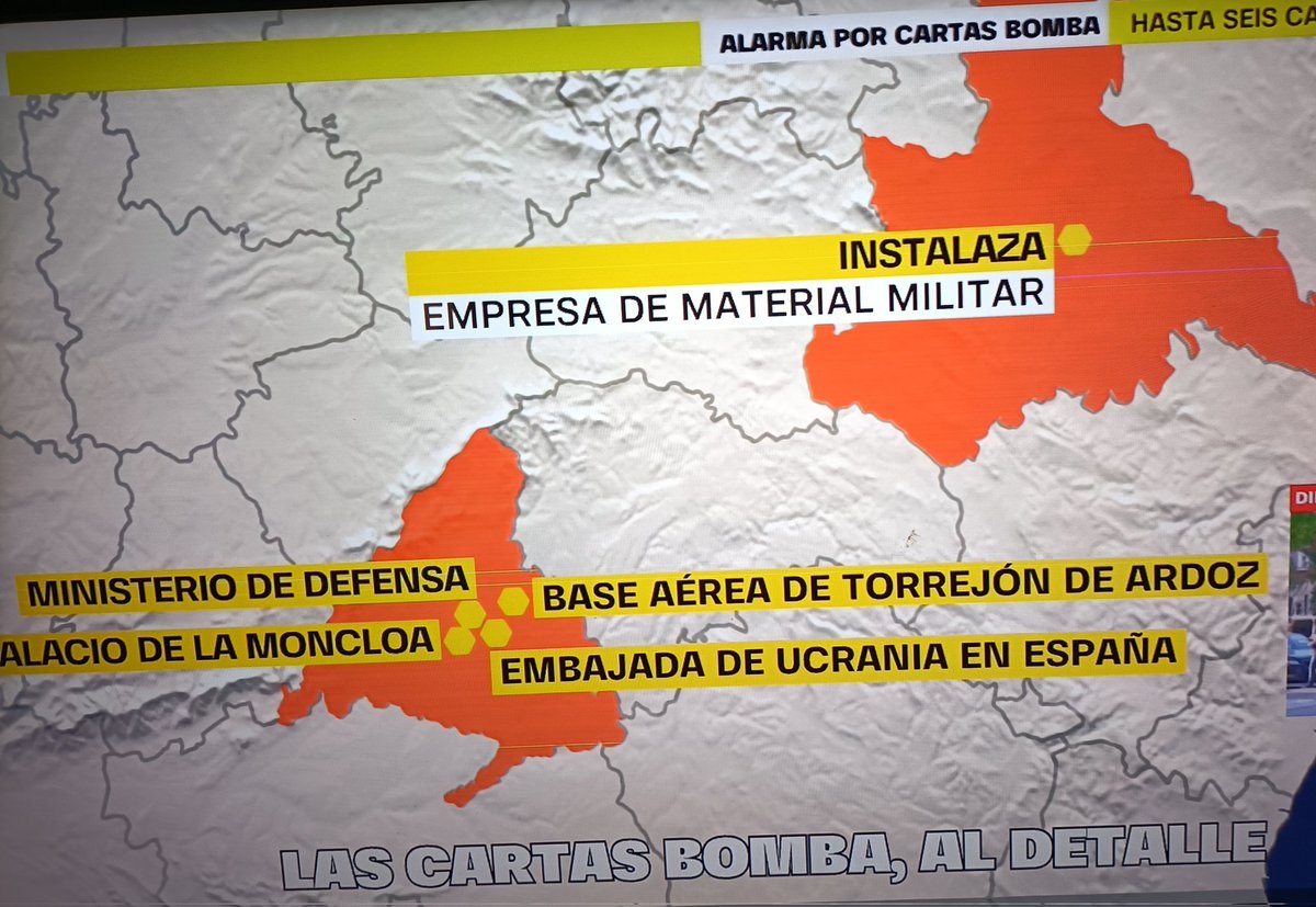 Miren. Uno como Guardia civil ya jubilado sabe q no se mandan cartas bombas con petardos
Lo han hecho desde la Moncloa y con la colaboración indispensable del CNI para rebajar el nivel d rechazo a Sánchez y distraer al respetable
Lo digo xq uno estuvo en Cortes d Pallas en explo.