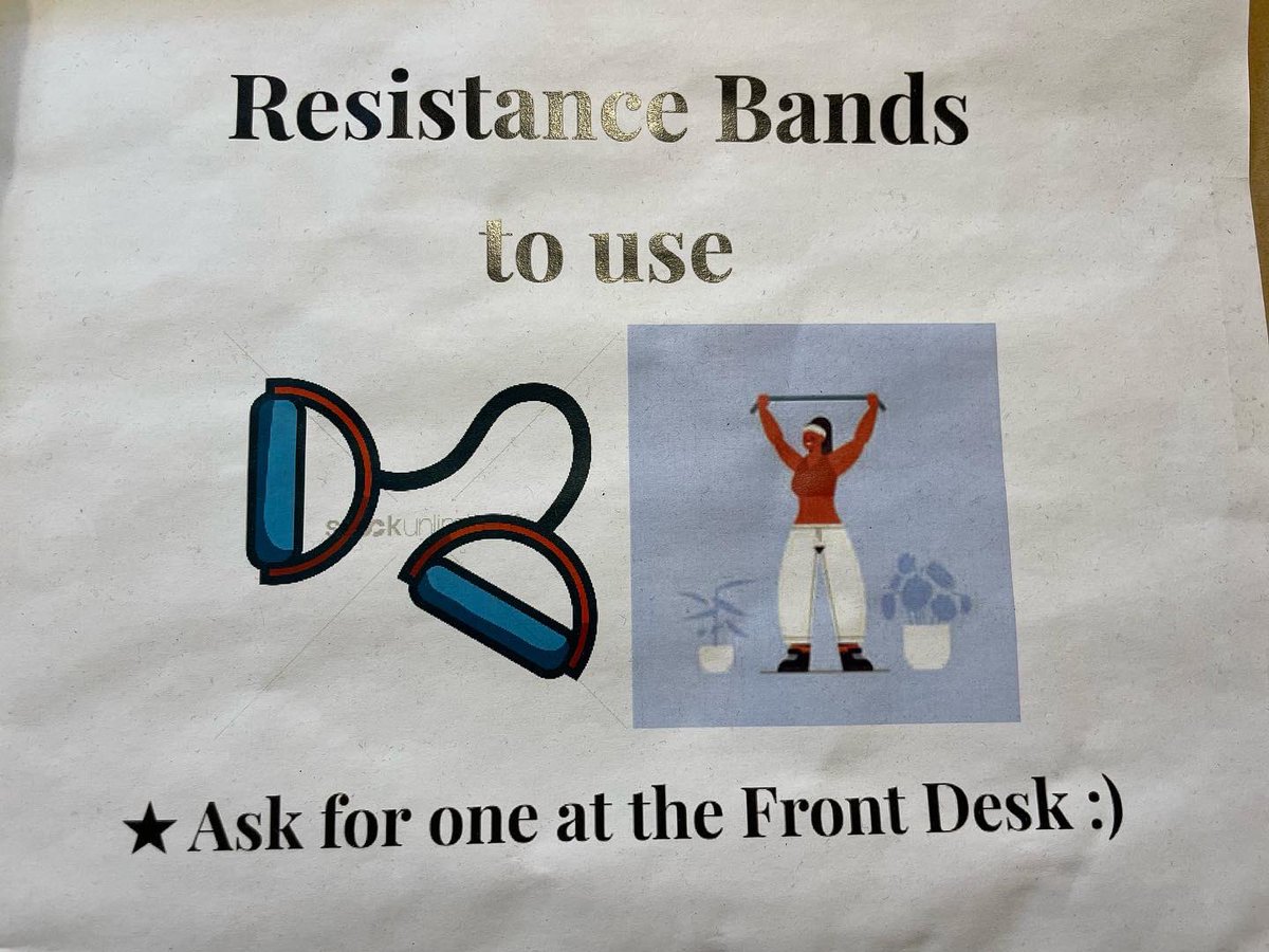 We have resistance bands provided at the front desk to use during your visit! #newequipment #resistancebands #resistancetraining #fitnessmotivation #workout #community #fitness #health