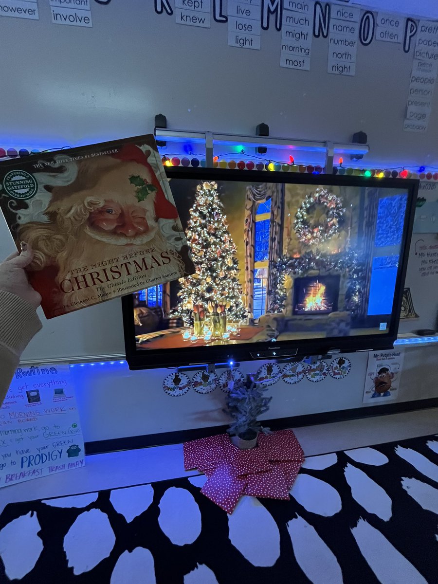 algal126's tweet photo. Our 12 books of Christmas started today and we had @mcclureimpact15 read our 1st Book: The Night Before Christmas by  Clement C. Moore! @Cherrydale_Elem #allincherrydale https://t.co/kDb7CO97vn