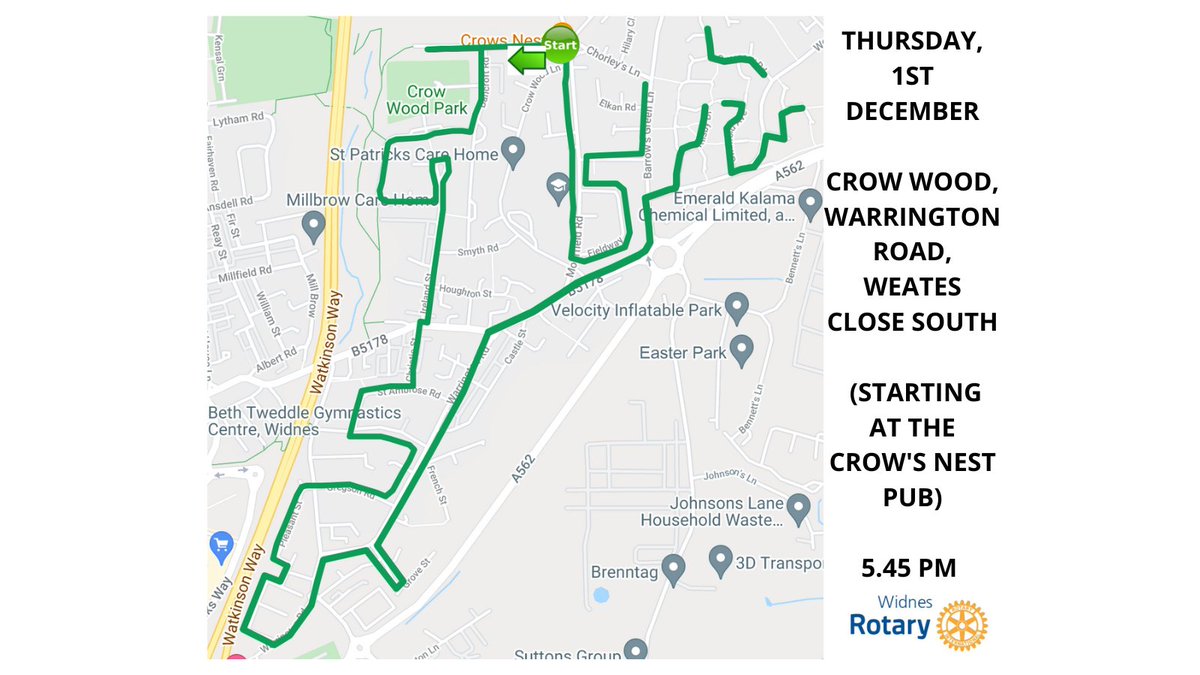 Santa's first trip out!🎅🎅🎅 Starting 5.45 - The Crow's Nest Pub. Download the 'SleighTracker' App on your phone or go to SleighTracker.co.uk website &amp; choose ‘I want to see where Santa is' (allow permission to use your location). It can be temperamental - so bear with it!!