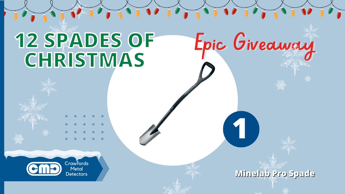 CMDetectors_'s tweet photo. The 12 Spades of Christmas!!! You could win a #spade, #scoop or #digging tool every day for 12 days!

Like and Retweet each spade post for entry to win each digging tool!
Today, we're giving away the #minelab pro spade!
https://t.co/vpS0OBGWkv 

See Facebook for T’s&amp;C’s
#goodluck https://t.co/uztI9fAgeS