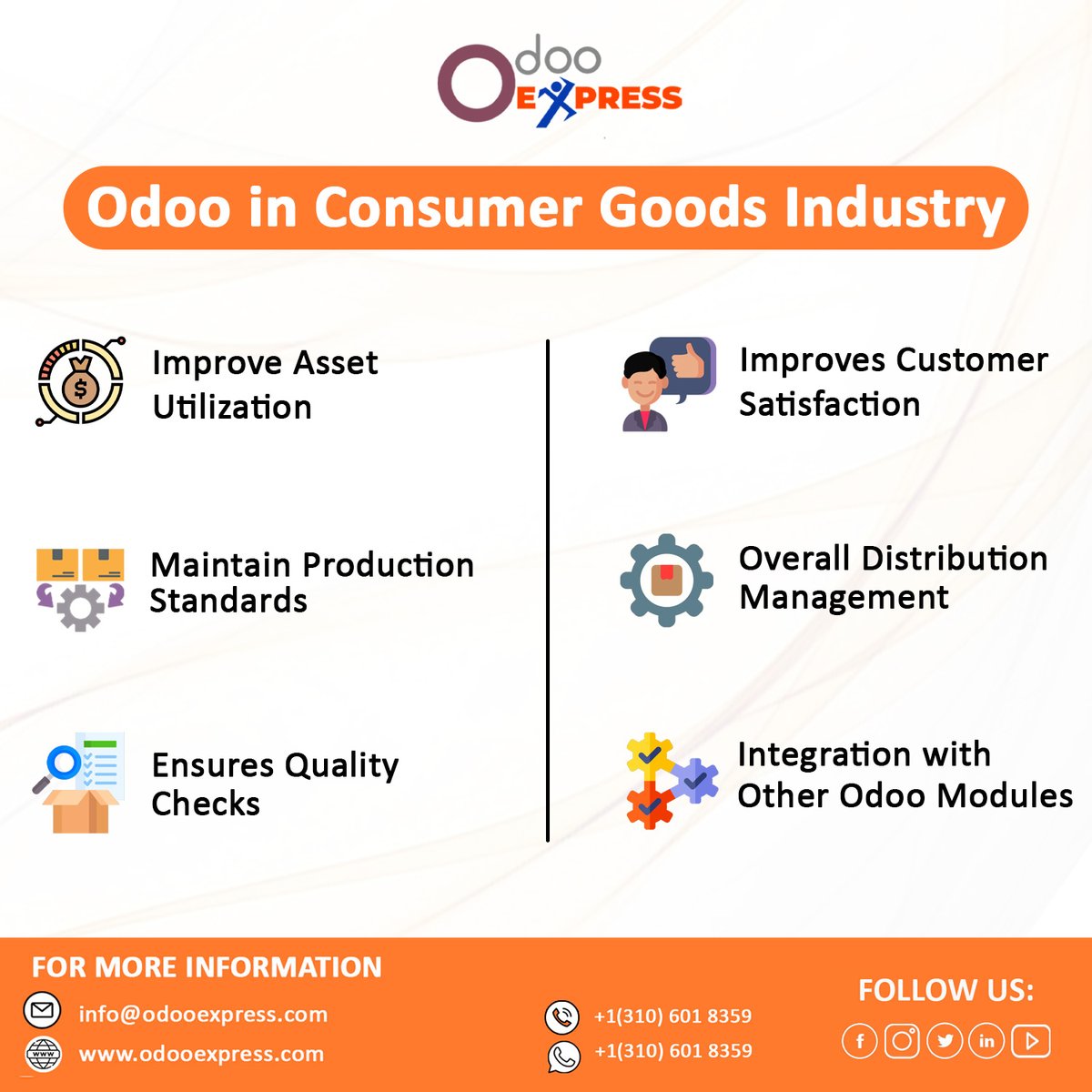 odoo_express's tweet image. The fast-moving Consumer Goods industry needs Odoo ERP the most because it deals with a wide range of products.
.
Know more visit: rebrand.ly/7jdjsa8
Call and WhatsApp: +1(310)601-8359
.
#consumergoodsindustry #consumerindustry #goodsindustry #odooexpress #odoo #odooerp