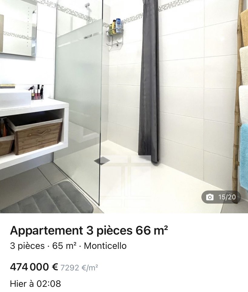 🚨🚨 À saisir 🚨🚨
T3 de 65m2 à #Munticellu

Prix raisonnable: 474 000€

Rideau de douche inclus