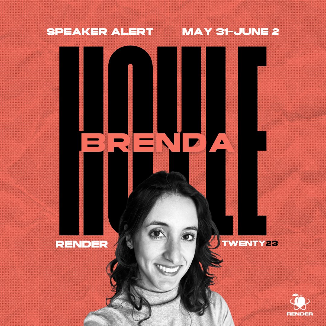 RenderATL's tweet photo. Drumroll🥁 please! I give you @beehoyle coming to you at #Render2023 ! https://t.co/Tx3ZHjNipG