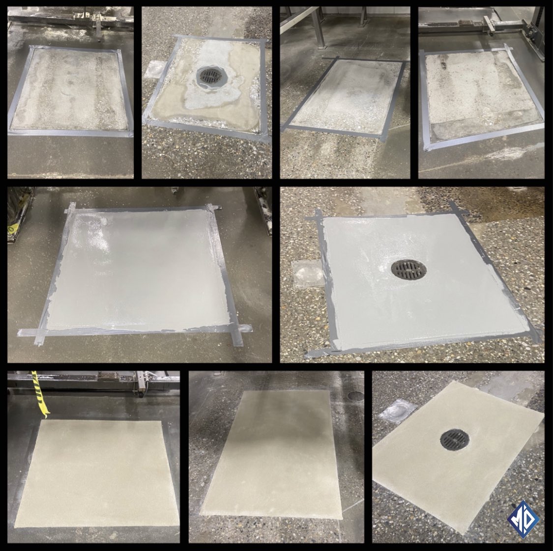 DixonConcrete's tweet photo. Urethane Cement installed around drain and mixing stations in Gold Crust Bakery 💎🤩

#masondixonpolishedconcrete #flooringtheworld #qualitythatshines #evolvingtheindustry #concrete #polishedconcrete #floor #floors #flooring #concretefloors #urethane #cement #urethanecement https://t.co/gLDFJ4gKVj