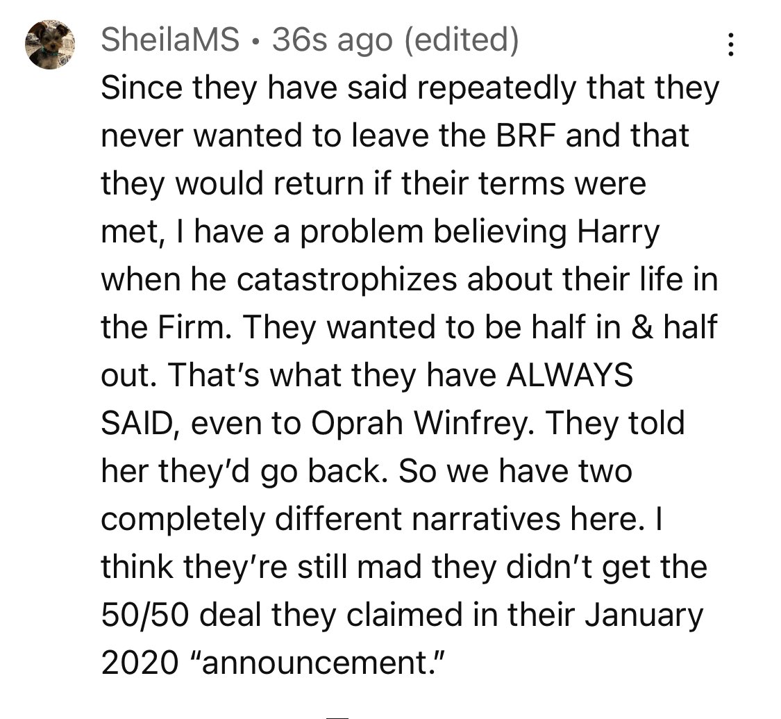 quickbeam71's tweet image. But Dan! They wanted to be half in, half out! Was #HaplessHal only willing to “protect his family” HALF THE TIME?
It makes NO SENSE to say you’re willing to go back (if your terms are met) when you’re claiming it’s life or death to LEAVE!
#MeghanMarkleExposed