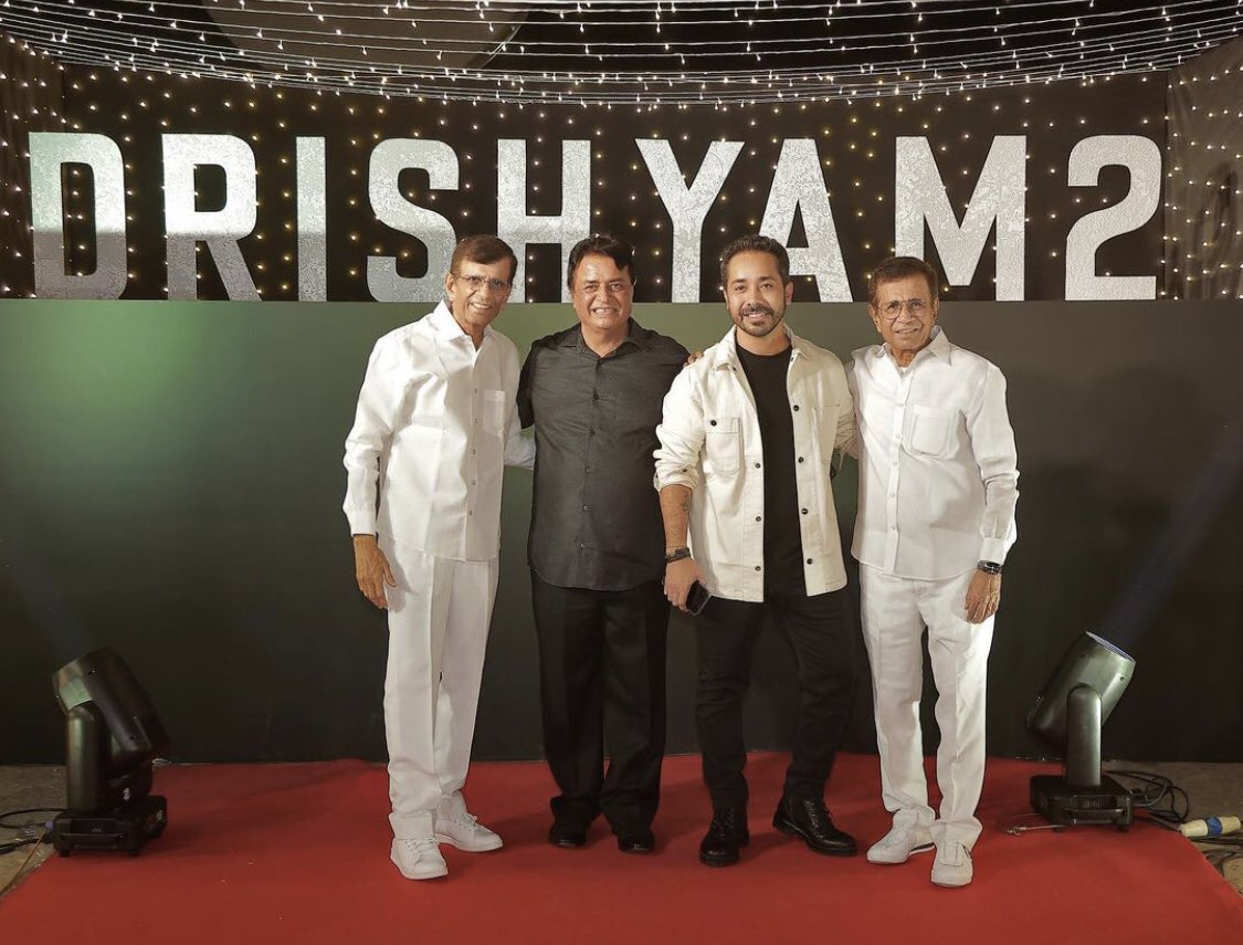 #AnupamKher, #AbbasMustan, #ShivaleekaOberoi, #VidyutJammwal & others join #AjayDevgn, #Tabu and the entire team of #Drishyam2 on the success party of the film. The film has crossed ₹ 230cr worldwide gross today and has a long run due….Congratulations to all for the BLOCKBUSTER