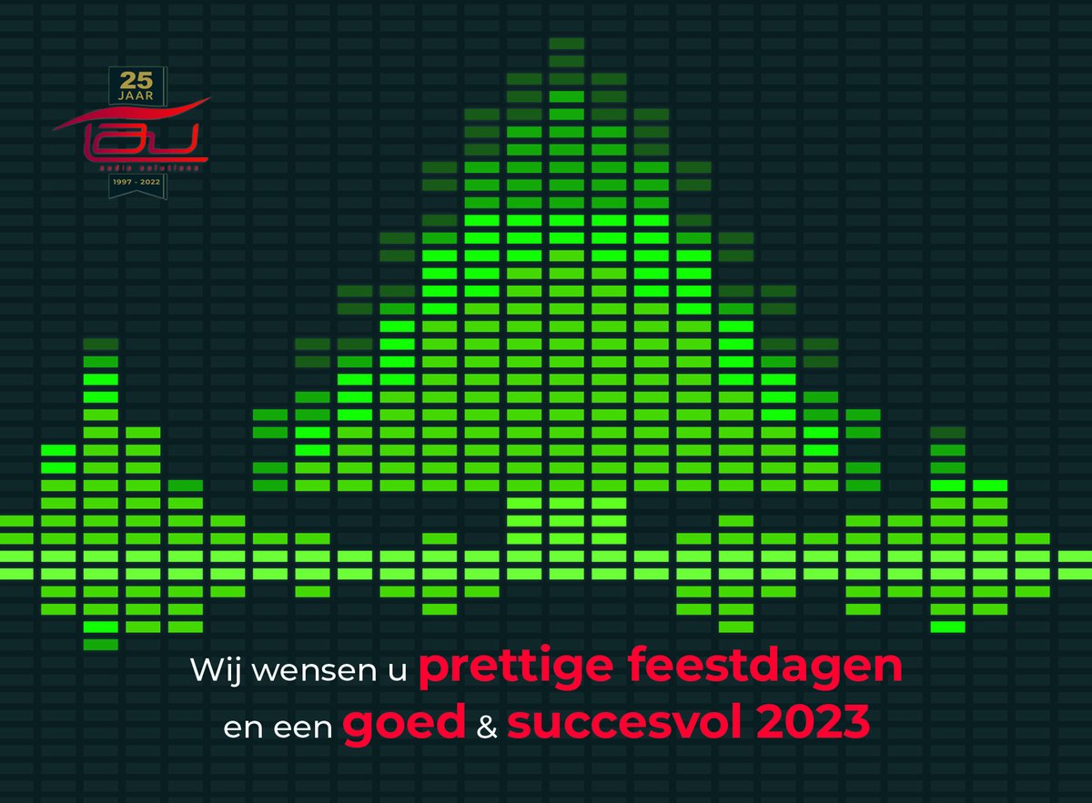 TauAudio's tweet photo. 🎄 Wij wensen iedereen hele fijne kerstdagen en een goed, gelukkig en gezond 2023! 🎄

Kijk voor onze openingstijden tijdens de feestdagen op onze website.

#NaarOnsKunJeLuisteren #TauAudio #kerst2022 #nieuwjaarswensen #bestewensen #christmas2022 #happynewyear2022 https://t.co/96tKuMDp8P