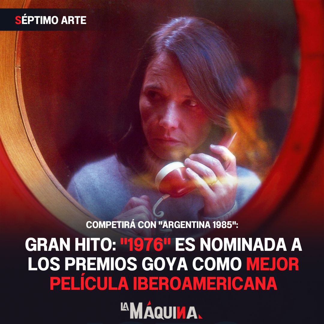 lamaquinamedio's tweet photo. ¡Orgullo! 😍 La cinta chilena "1976" es nominada a los Premios Goya como "Mejor Película Iberoamericana" tras un exitoso año en distintos festivales.
¿Dónde verla?: https://t.co/Rg1419lLkw https://t.co/5IT8cFnWJz