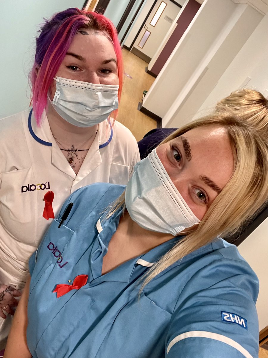 Locala_Safesex's tweet photo. Our fantastic Doctors, Nurses and Outreach Workers rocking the ribbon ❤️
#WorldAIDSDay2022 #RockTheRibbon #WorldAIDSDay #Kirklees #Bradford #Stockport #Tameside #LocalaSexualHealth
@THTorguk @THTchampions @NAT_AIDS_Trust @locala https://t.co/ypFqHMrUin